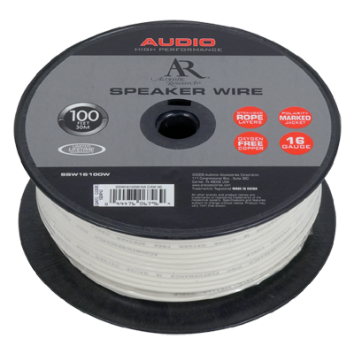 SSW16100W - Premium 16-gauge speaker wire (100ft)